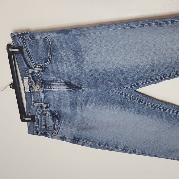 Levis 505 Straight Leg Womens Jeans Classic Medium Wash Summer Faded Iconic - Picture 13 of 16